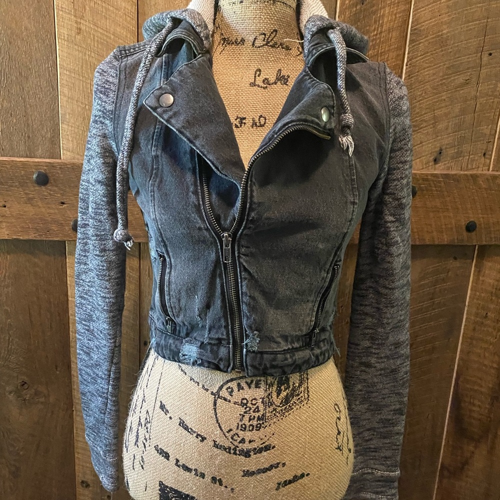 Distressed jacket..